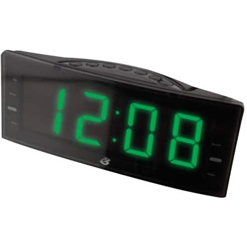 Best Buy Essentials BE-CLOPP3 Digital AM/FM Dual Alarm Clock - Black - Open  Box