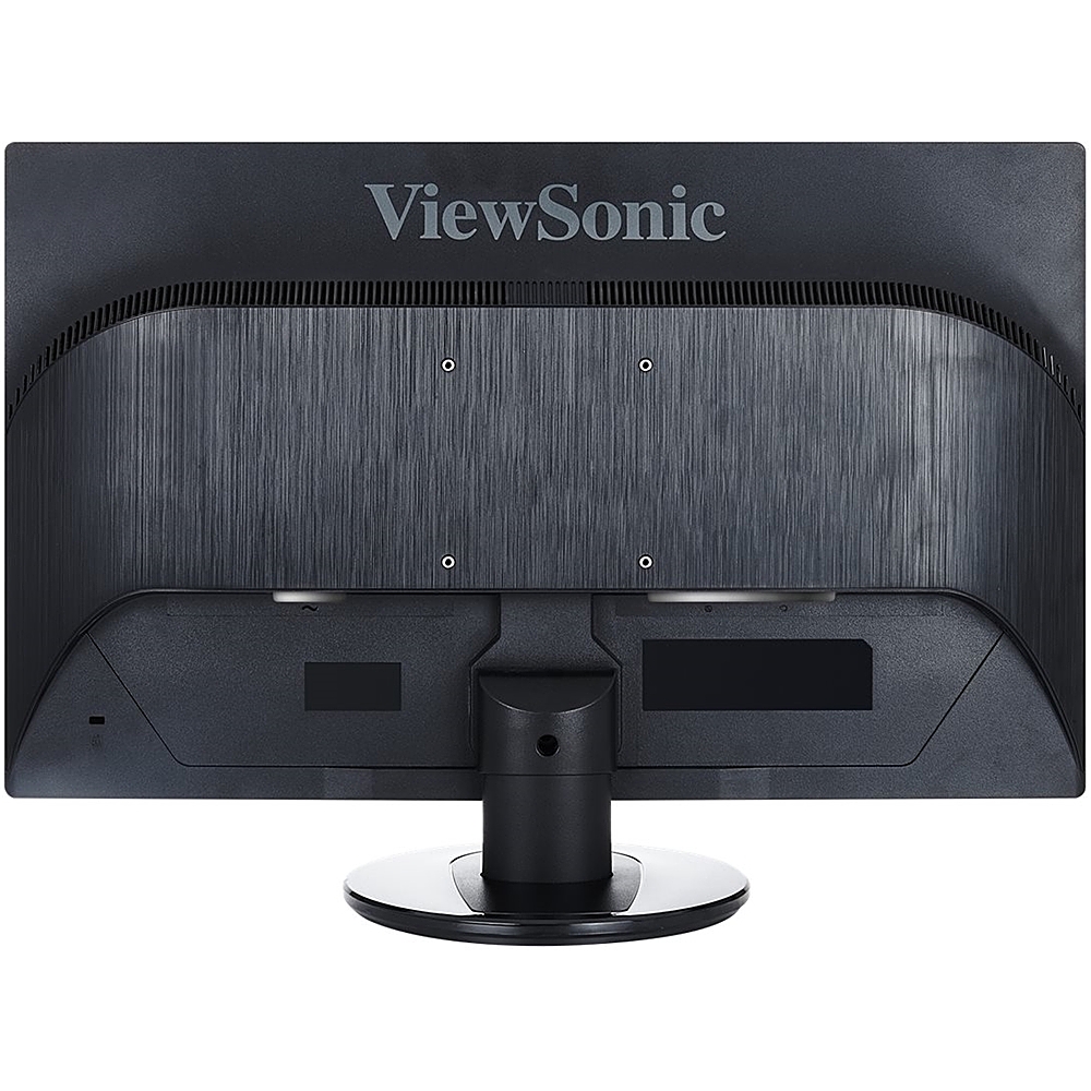 Back View: ViewSonic VA2446MH-LED 24 Inch 1080p LED Monitor - Black