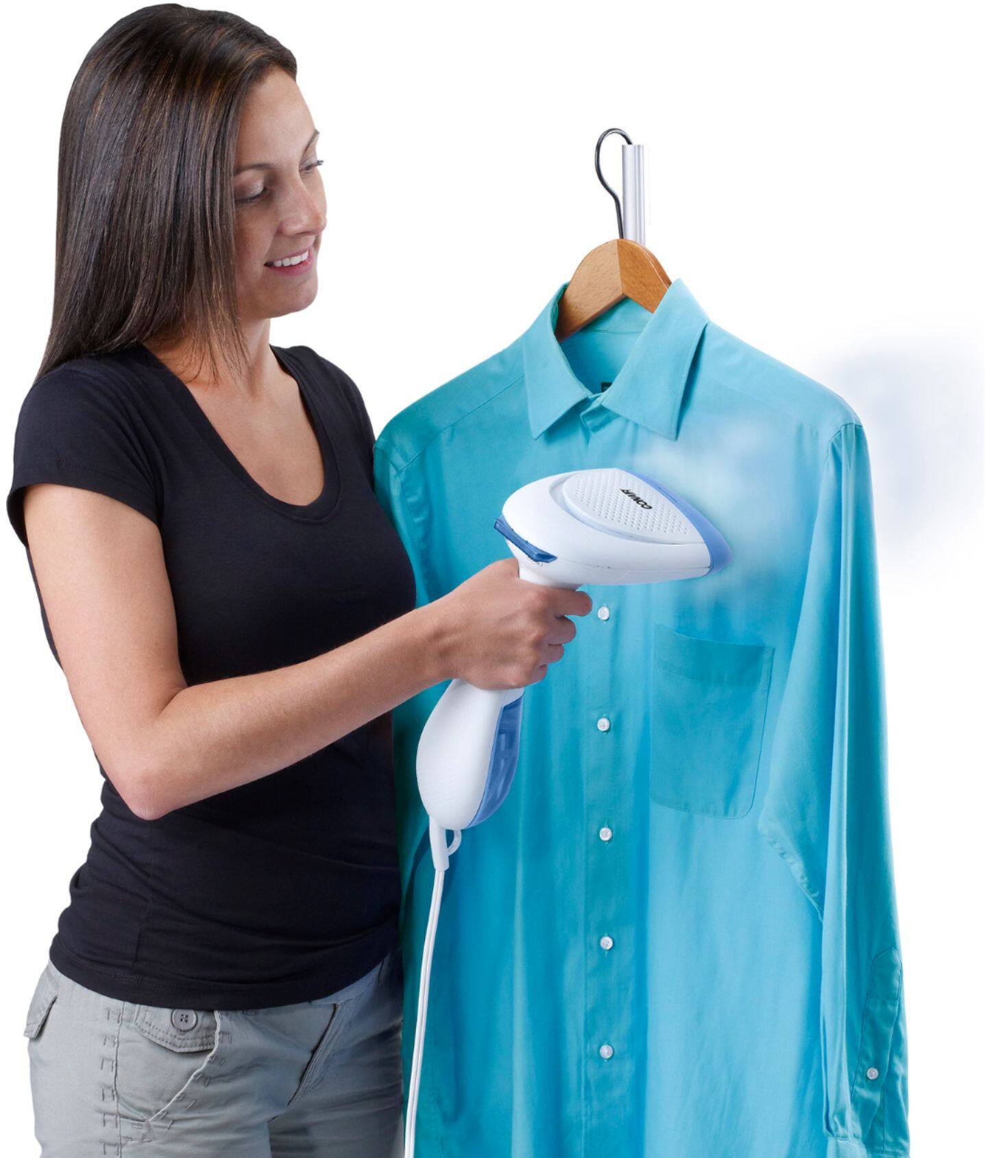 Alt View 17. Conair - ExtremeSteam Handheld Fabric Steamer - Blue.