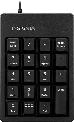 Insignia™ - Wired Keypad - Black