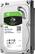 Front. Seagate - Barracuda 4TB Internal SATA Hard Drive for Desktops - Silver.