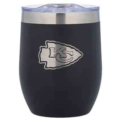 Front. The Memory Company - Kansas City Chiefs 16oz. Stainless Steel Stemless Tumbler - Multicolor.