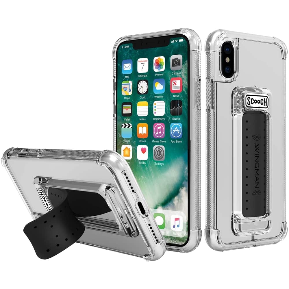 wingman case for apple iphone x and xs - clear wingman case for apple iphone x and xs - clear