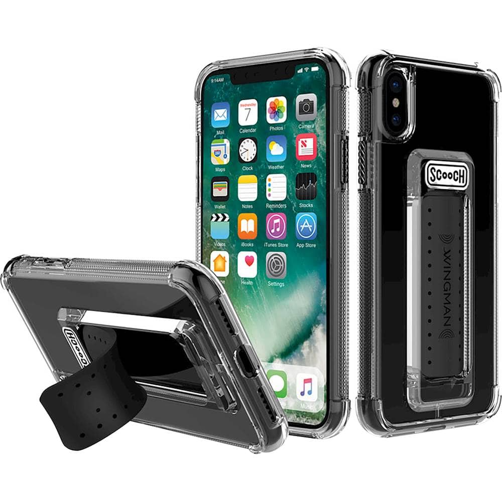 wingman case for apple iphone x and xs - clear wingman case for apple iphone x and xs - clear