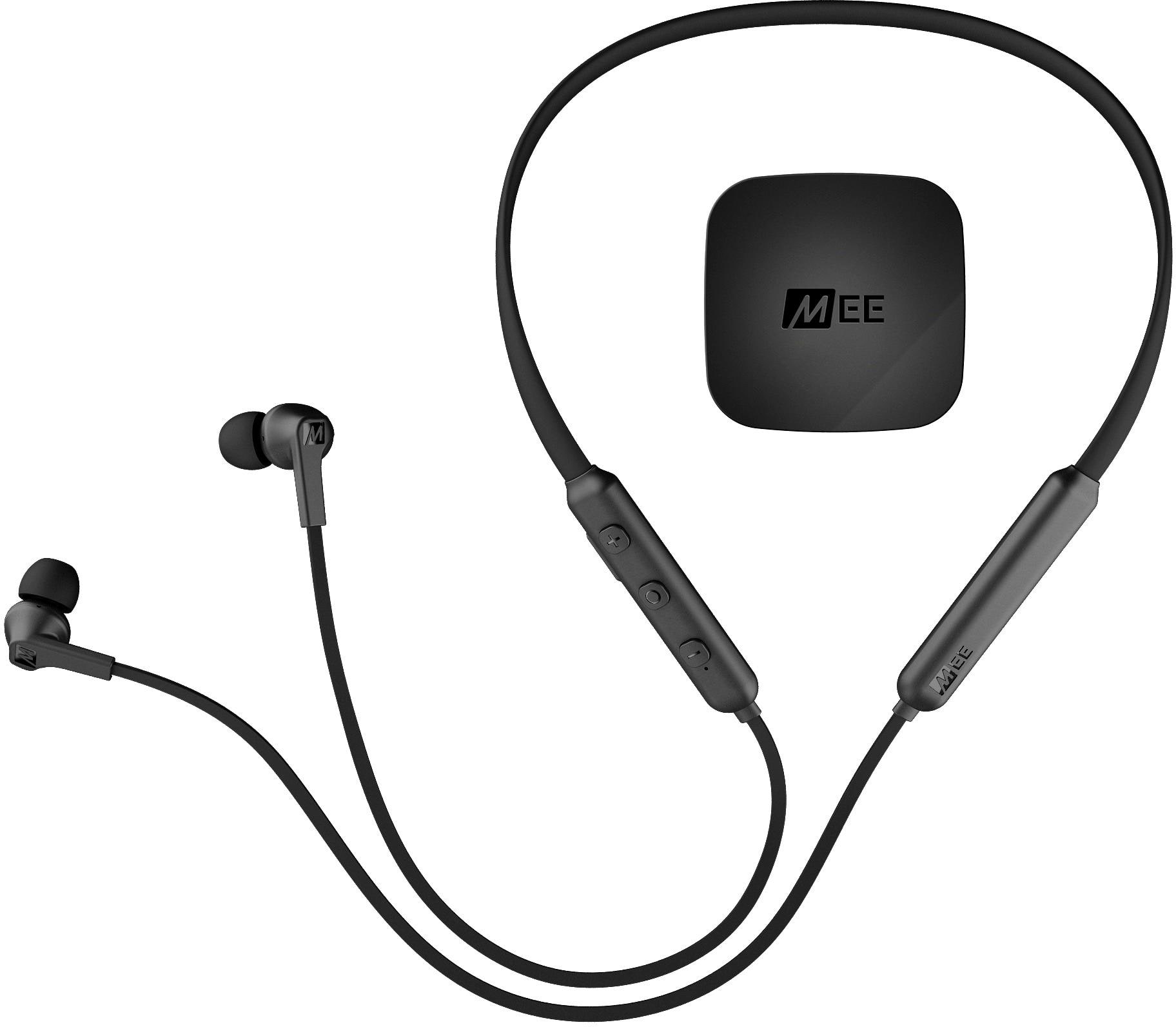 Alt View 12. MEE audio - T1N1 Wireless In-Ear Headphones and Connect Dual-Headphone Bluetooth Audio Transmitter - Black.