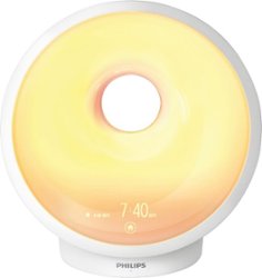 Philips - SmartSleep Sleep and Wake Up Light Therapy Lamp - White - Front_Zoom