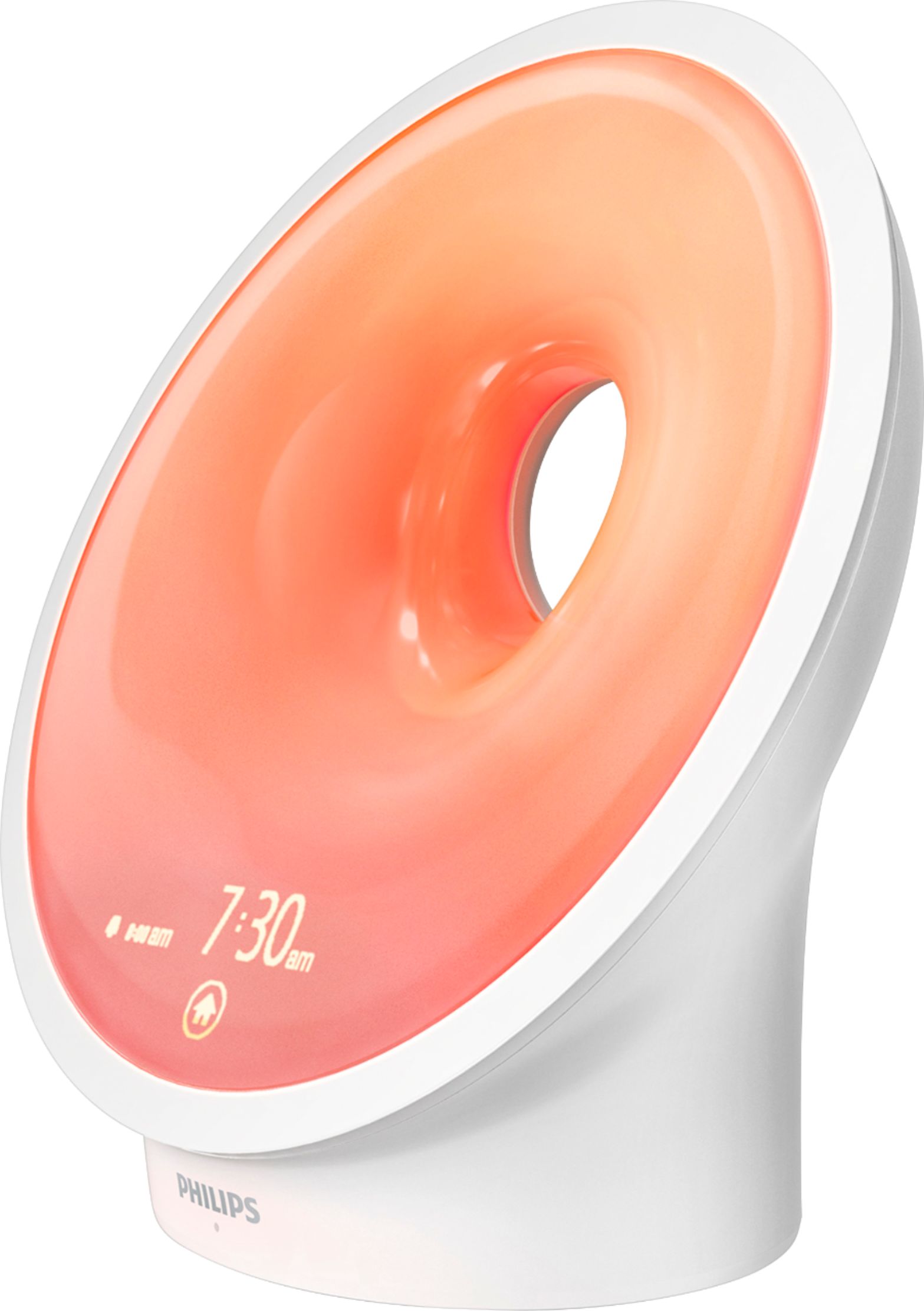 Left View: Philips - SmartSleep Connected Sleep and Wake-Up Light Therapy Lamp - White