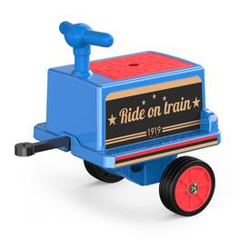 ANPABO - Kids Train Carriage with Storage Box, Secure Handlebar, Single Seater, Carriage for 12V Ride on Train