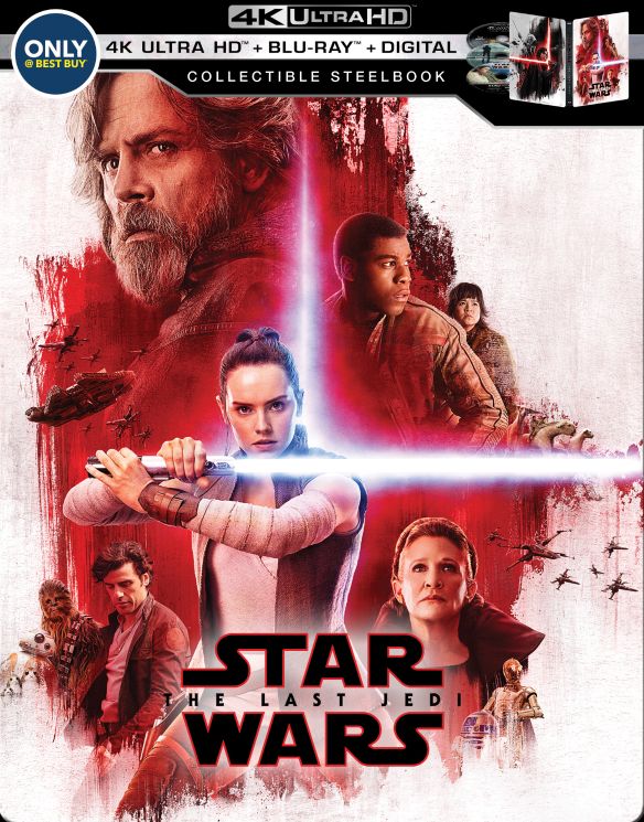  Star Wars: The Last Jedi [SteelBook] [Digital Copy] [4K Ultra HD Blu-ray/Blu-ray] [Only @ Best Buy] [2017]
