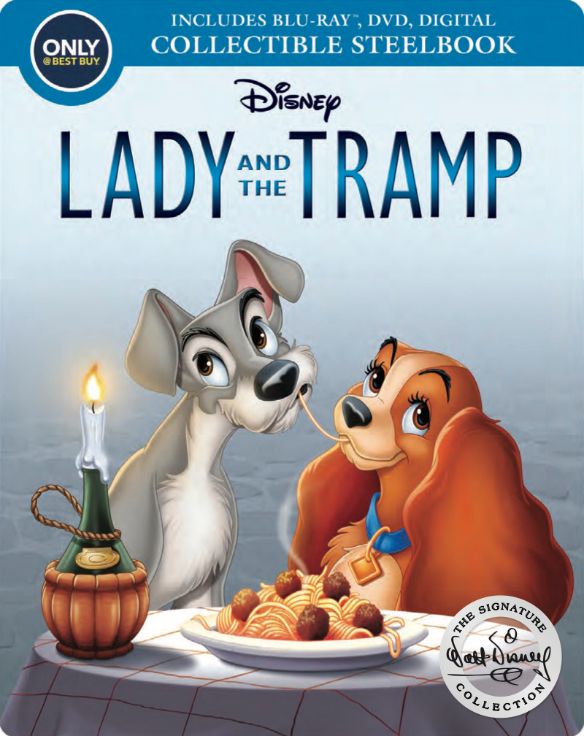  Lady and the Tramp [Signature Collection] [SteelBook] [Blu-ray/DVD] [Only @ Best Buy] [1955]