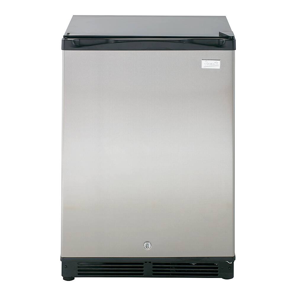 Angle. Avanti - 5.2 cu. ft. Compact Refrigerator - Stainless Steel.
