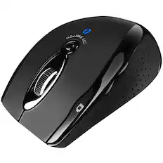 Front. Adesso - i S200B Bluetooth Optical Mouse - Black.