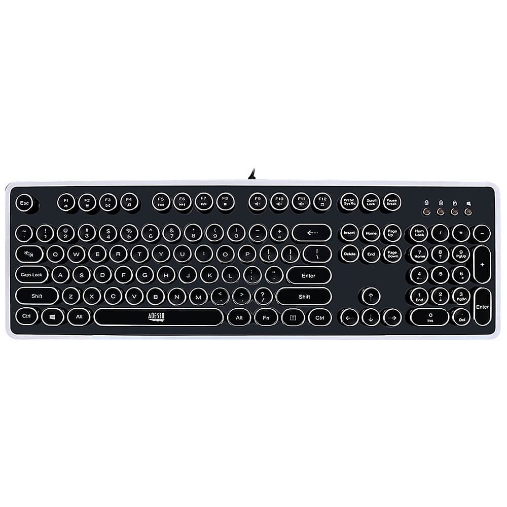 Best Buy: Adesso Keyboard Black/silver AKB-636UB