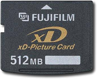 Front Standard. FUJIFILM - 512MB xD-Picture Card.