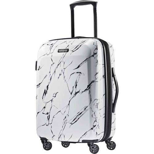 American Tourister - Moonlight 23.8" Expandable Spinner Luggage - Marble