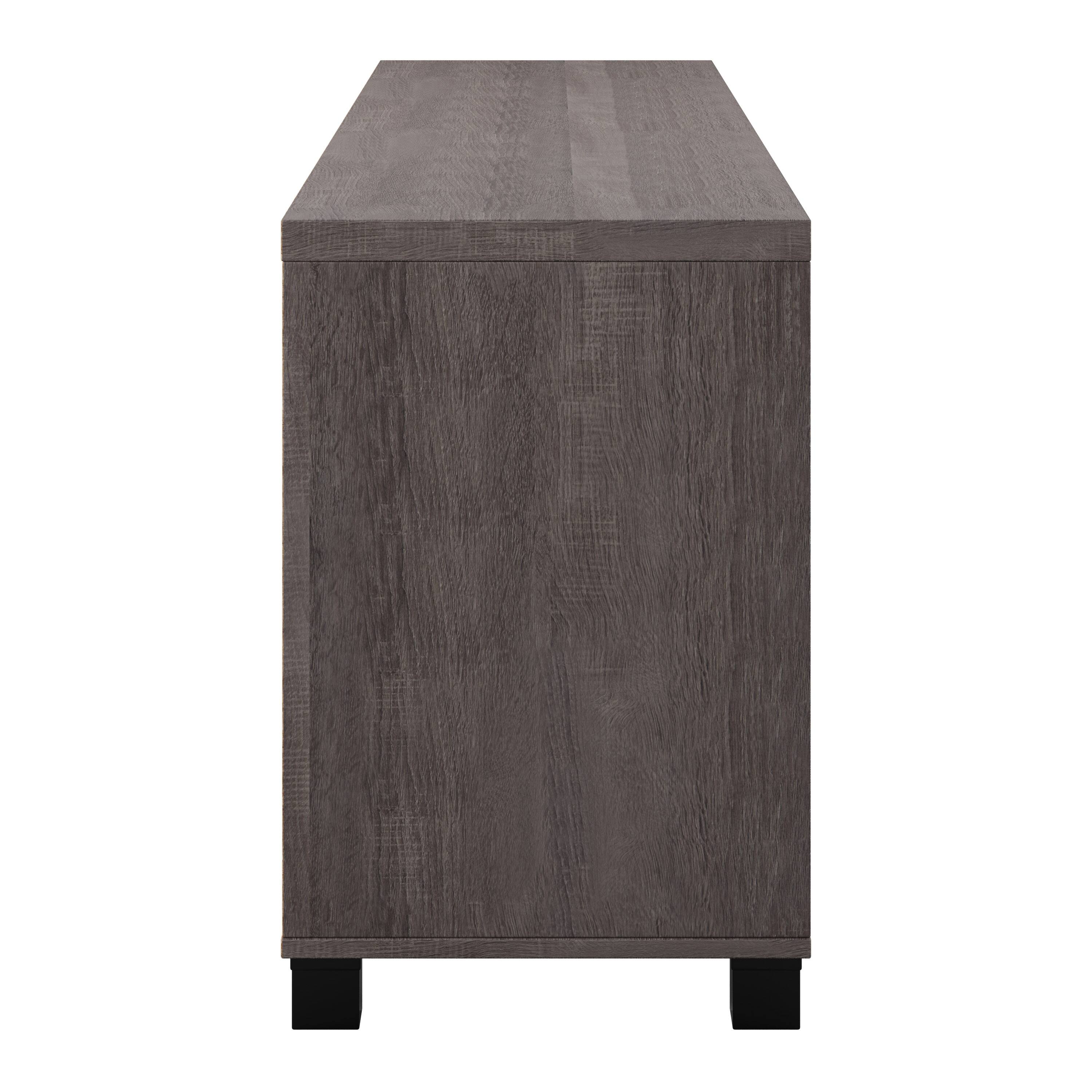 Angle. CorLiving - Virlomi Collection TV Stand with Enclosed Cabinets for Most TVs up to 85" - Brown.