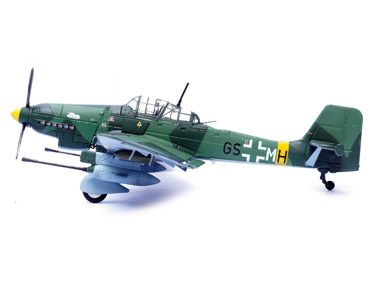 Alt View 5. Panzerkampf - Junkers Ju 87G1 Stuka Bomber Aircraft "Ukraine" (1944) German Luftwaffe "Wing" Series 1/72 Diecast Model by Panzerkampf.