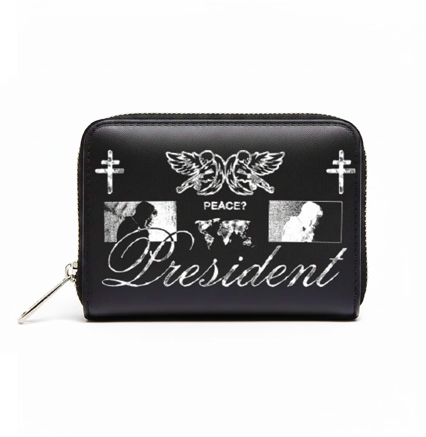 PopMarket - President - Rocksax - President - King of Terrors - Bi-Fold Zipped Wallet/Purse (Black) - Multicolor