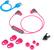 Alt View 12. JLab - JBuds Pro Signature Wireless Earbud Headphones - Pink/Gray.