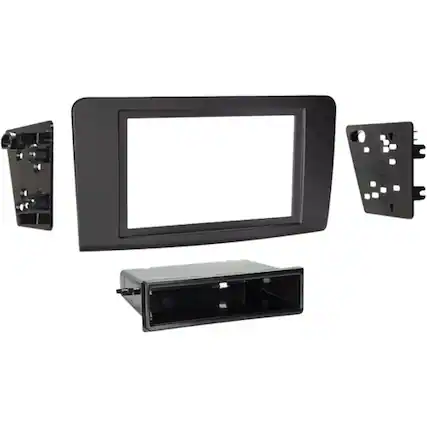 Front. Metra - Dash Kit for Select 2006-2012 Mercedes-Benz ML Class GL DIN DDIN - Black.