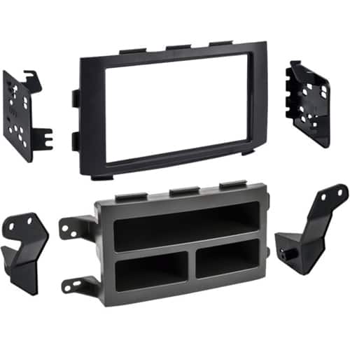 Metra - Dash Kit for Select 2006-2008 Honda Pilot DIN DDIN - Black - Front_Zoom