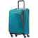 Front. American Tourister - 4 Kix 21" Expandable Spinner Luggage - Teal/Gray.