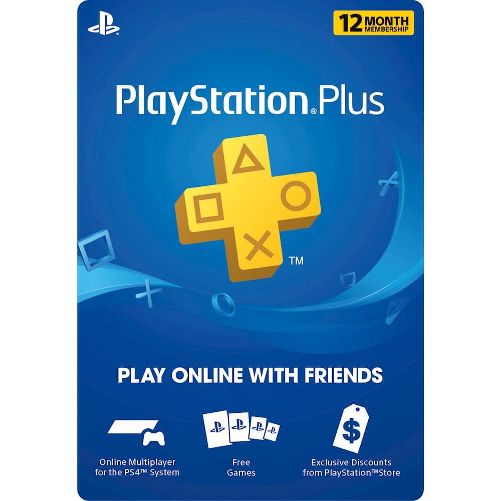 Playstation 4 plus 12 on sale month