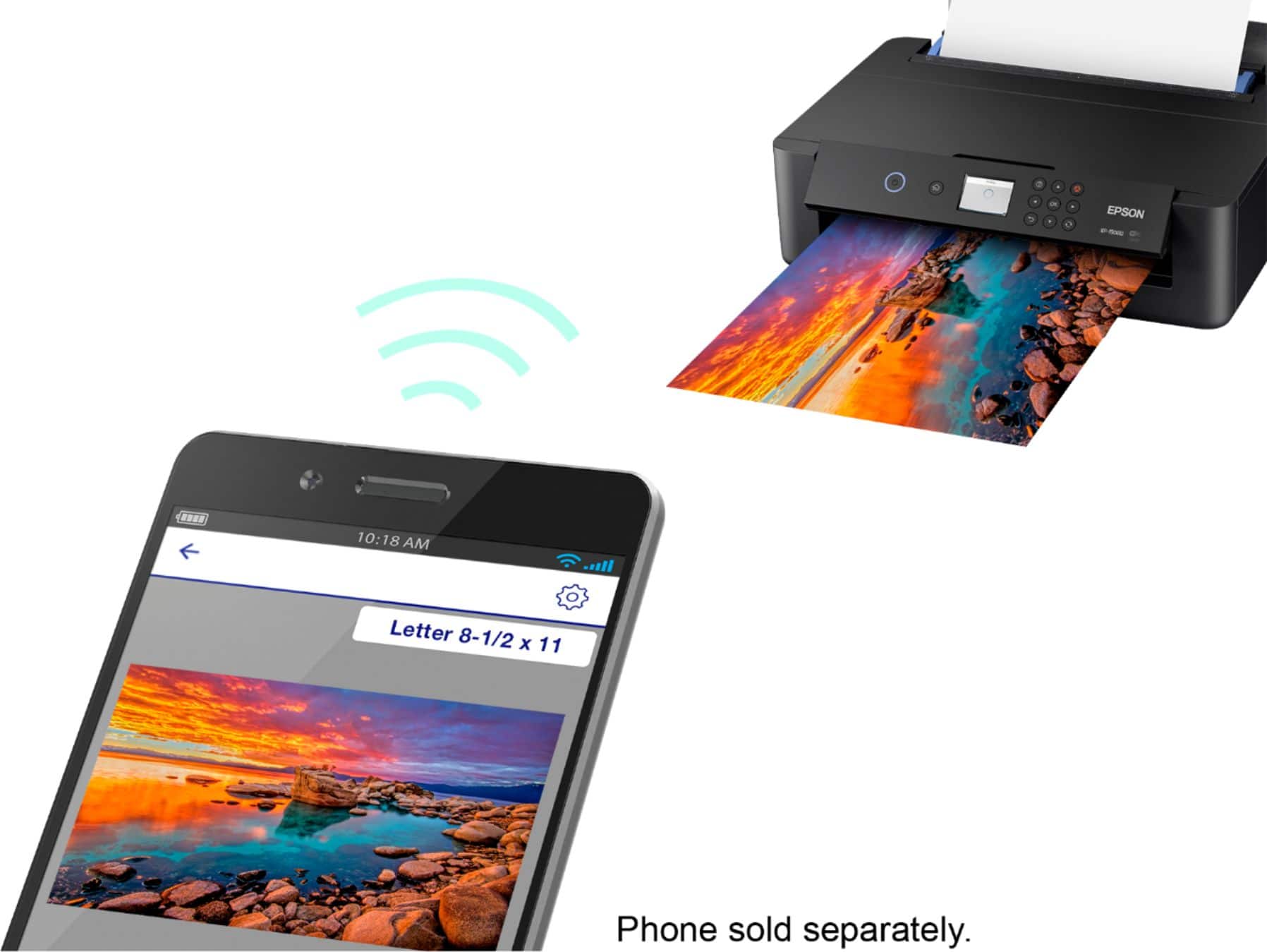 Alt View 20. Epson - Expression Photo HD XP-15000 Wireless Printer - Black.