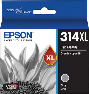 Epson - 314XL High-Yield - Gray Ink Cartridge - Gray