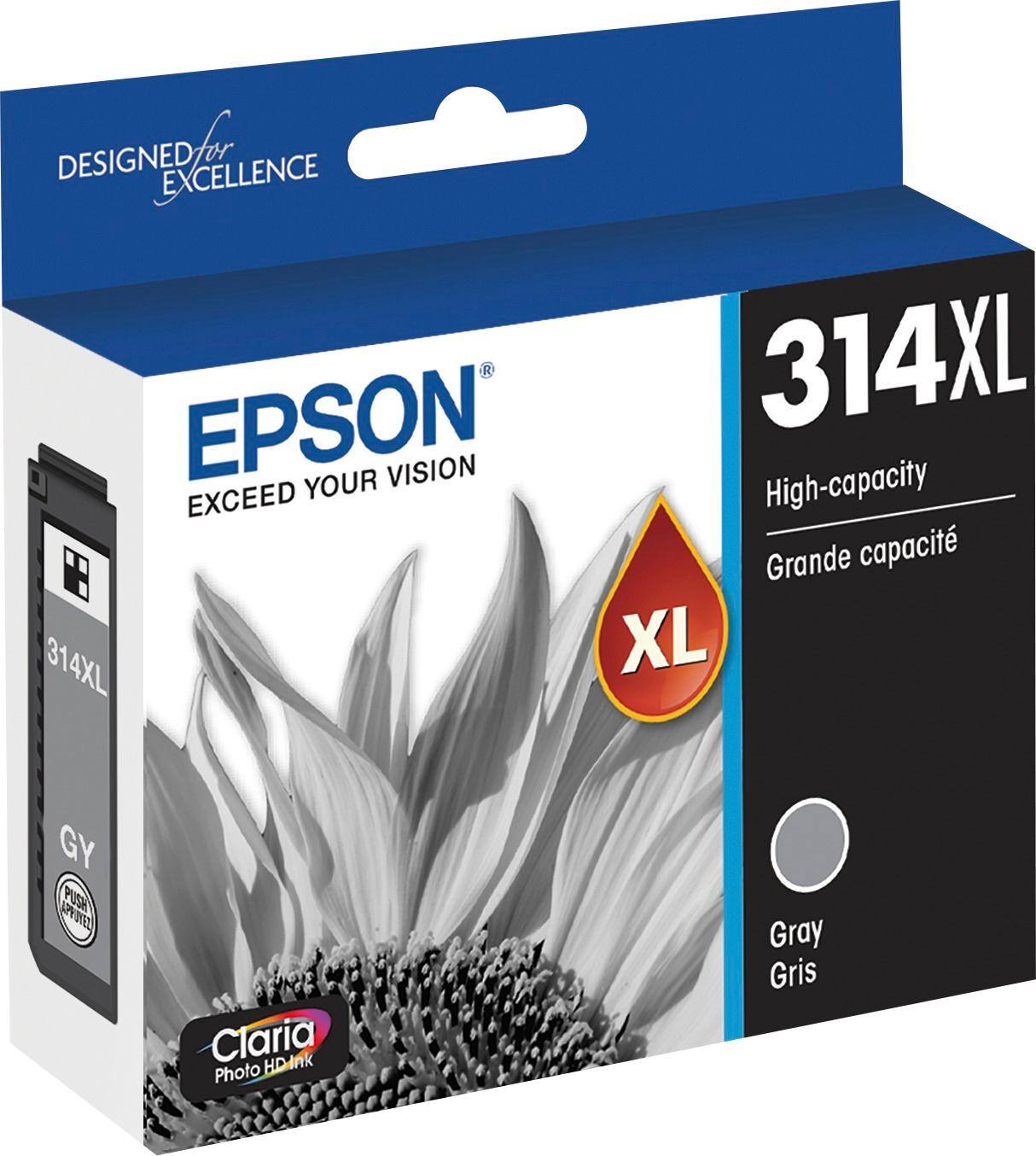Alt View 11. Epson - 314XL High-Yield - Gray Ink Cartridge - Gray.