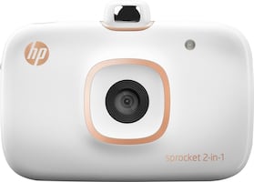 HP - Sprocket 2-in-1 Photo Printer - White - Front_Zoom