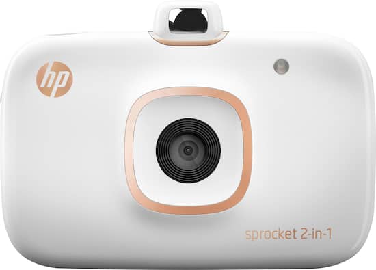 HP - Sprocket 2-in-1 Photo Printer - White