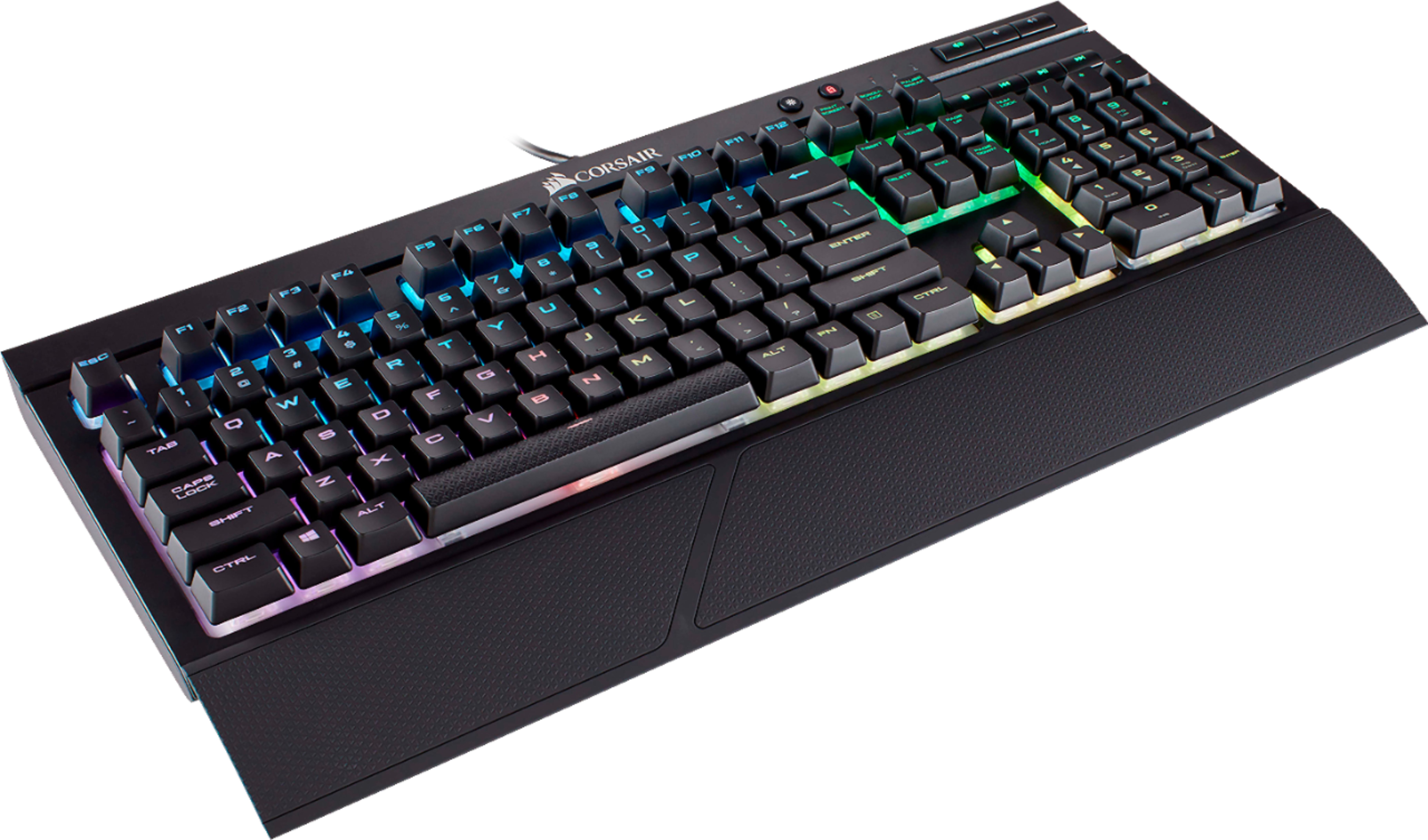 K68 Wired Gaming Mechanical Cherry MX Red Switch Keyboard with RGB Backlighting Black - Best