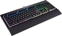 Front Zoom. CORSAIR - K68 Wired Gaming Mechanical Cherry MX Red Switch Keyboard with RGB Backlighting - Black.