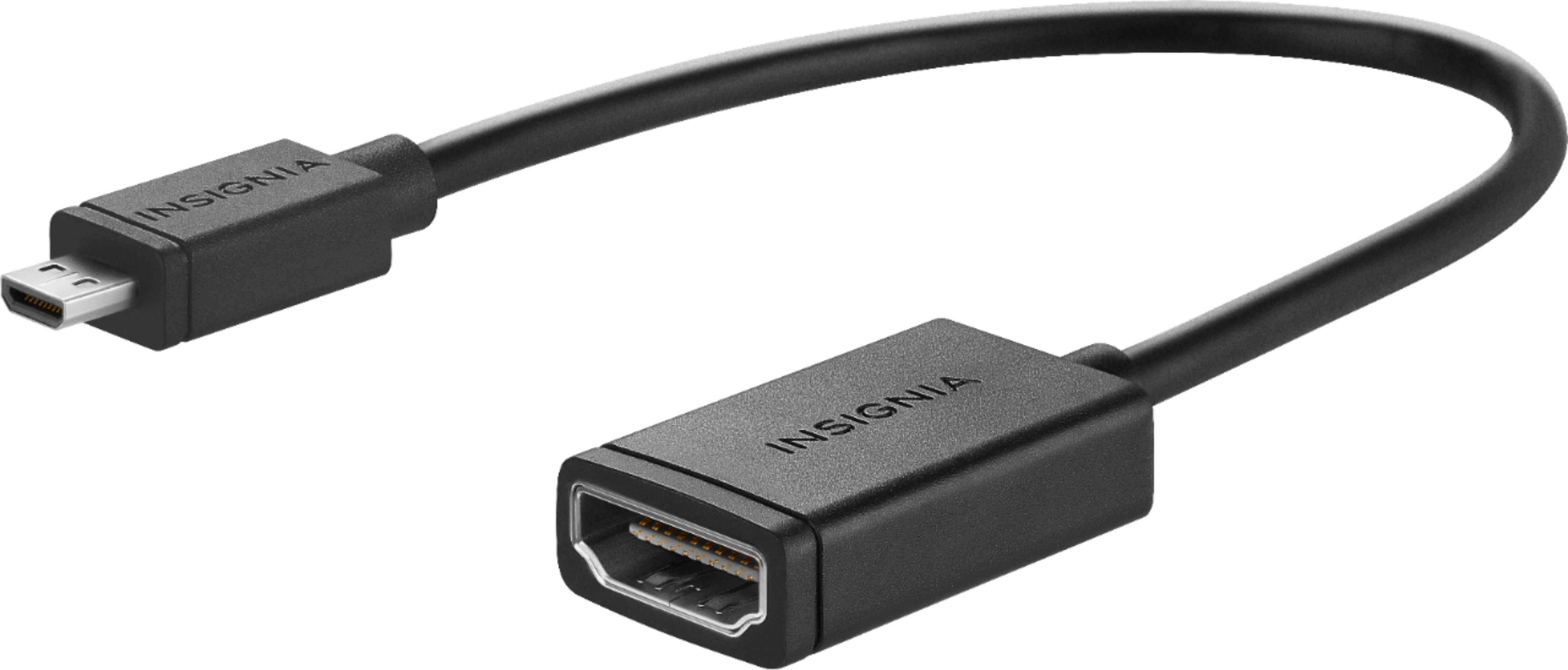 shuffle regiment elektronisk Insignia™ Micro HDMI to HDMI Adapter Black NS-HG1182 - Best Buy