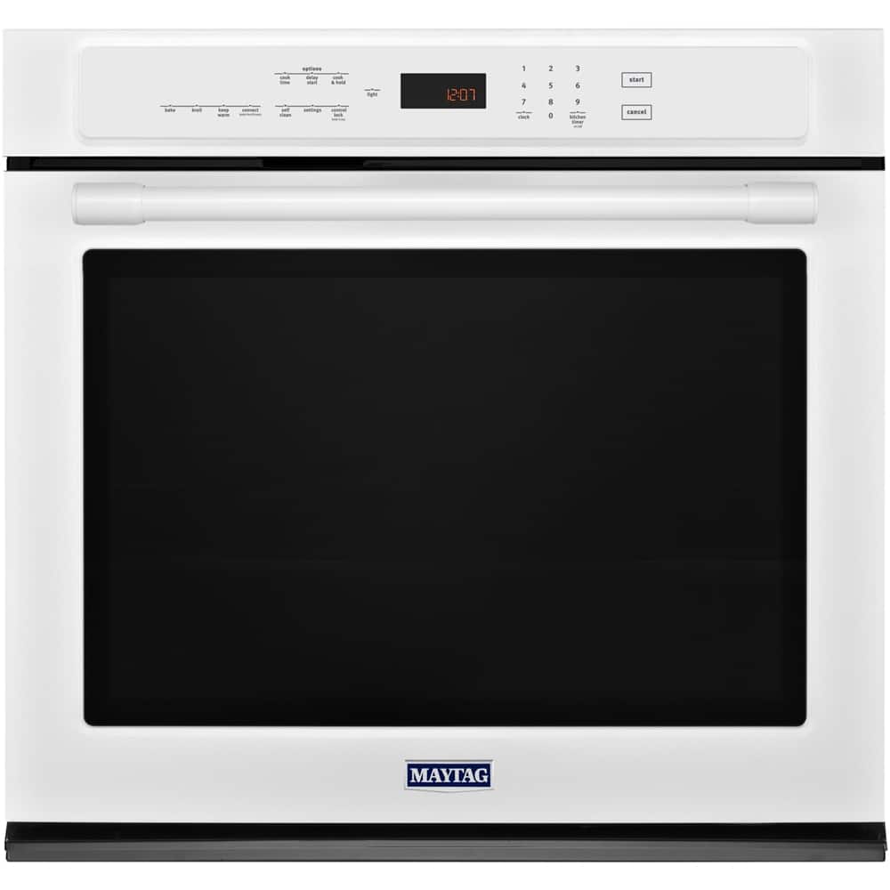 Maytag 30" BuiltIn Single Electric Convection Wall Oven White MEW9530FW Best Buy