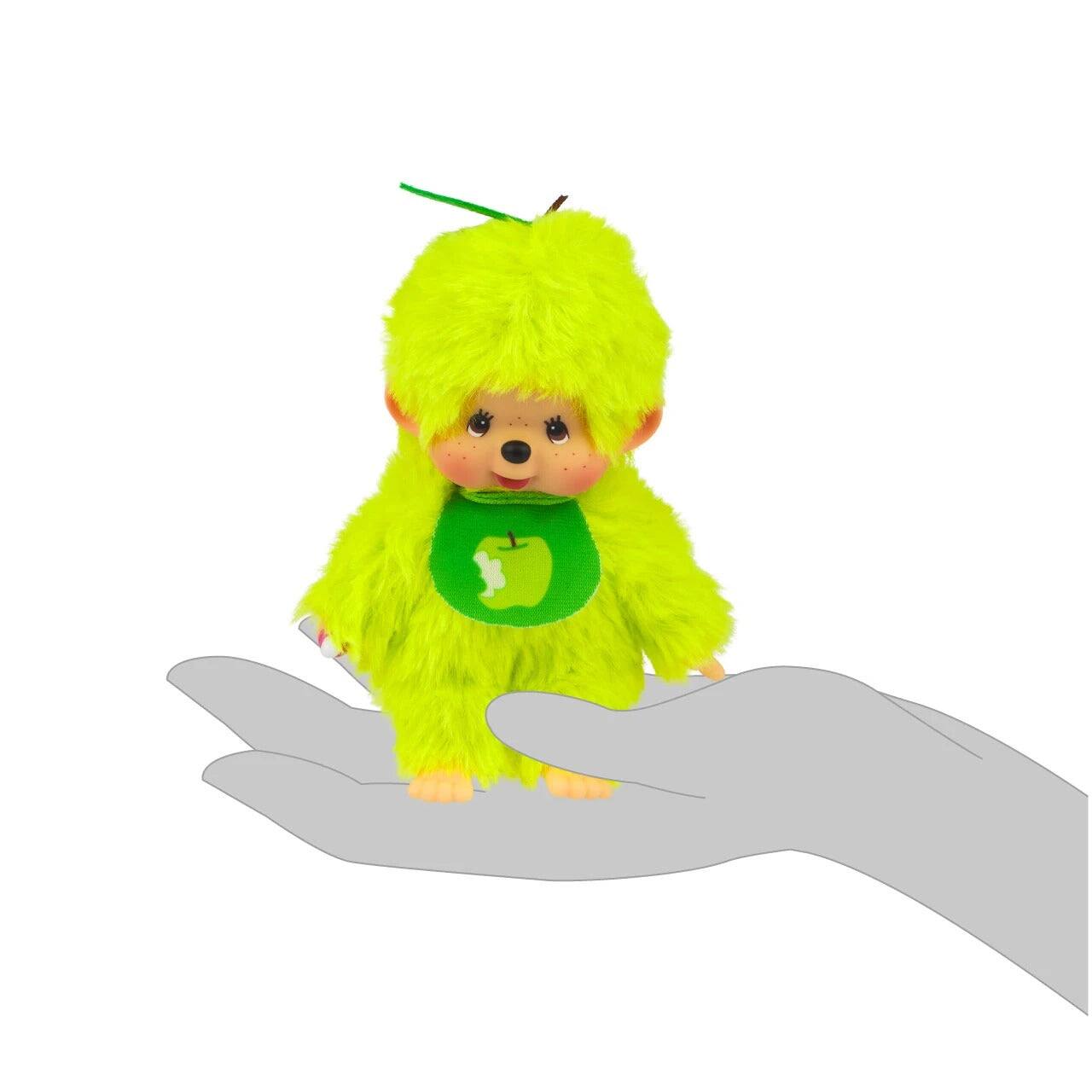 Alt View 5. Monchhichi - Sekiguchi Monchhichi Fruit Color Plush Doll - Apple Green.