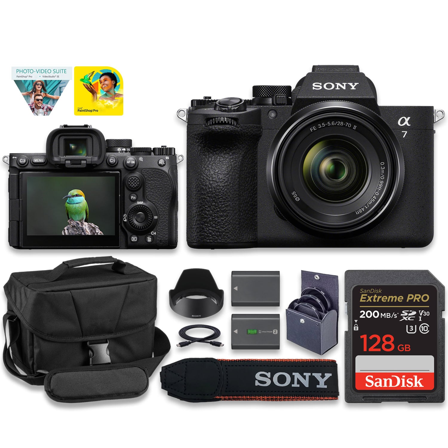 Bundle - Sony - a7 V Mirrorless Camera With FE 28-70mm f/3.5-5.6 OSS II Lens Full-Frame E-Mount Sensor, Advanced Autofocus, & 4K