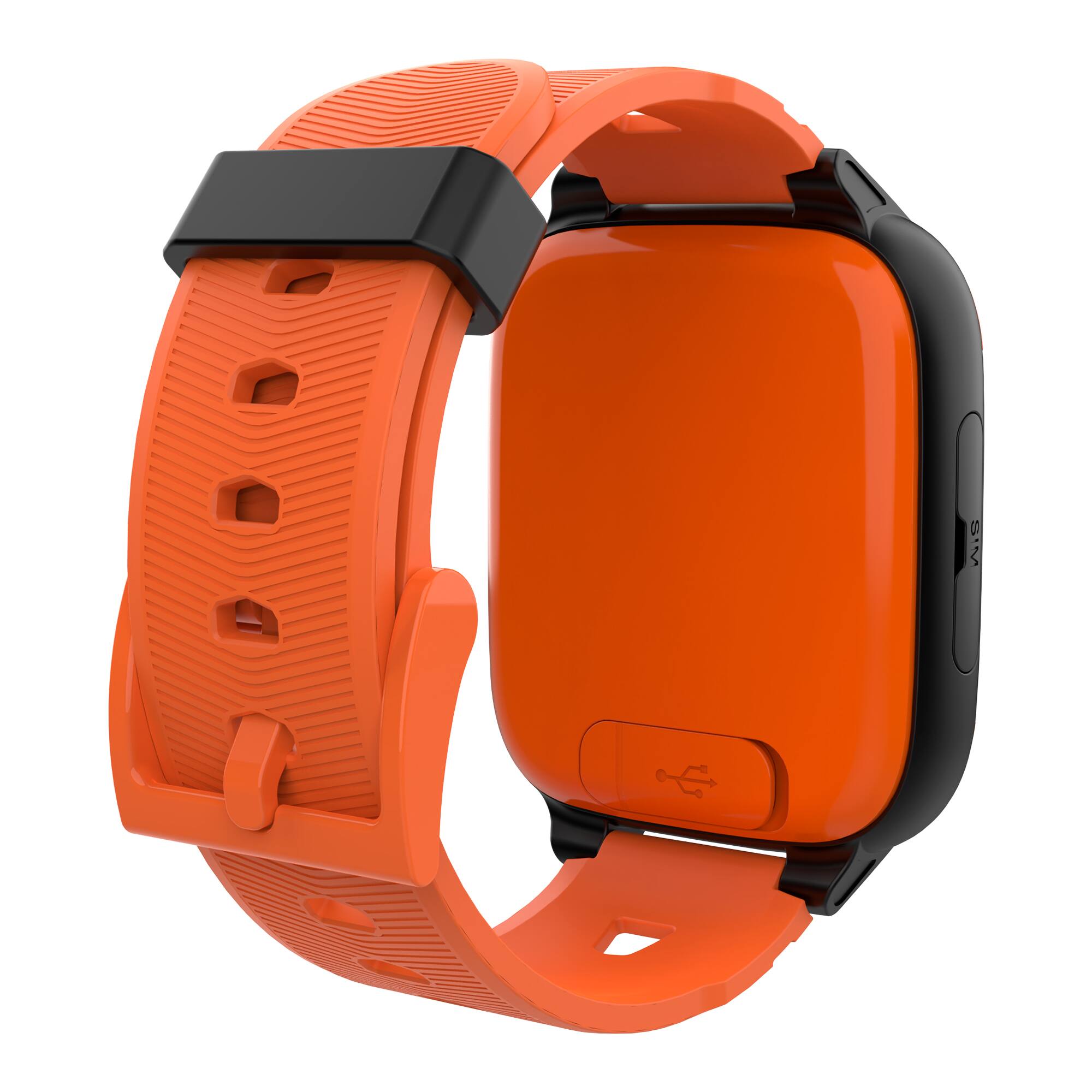 Back. Xplora - Kids' XGO3 (GPS + Cellular) Smart Watch 42mm Calls, Messages, SOS, GPS Tracker, Camera, Step Counter, SIM Card - Orange.