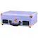 Front. Victrola - Journey Bluetooth Suitcase Record Player with 3-speed Turntable - Lavender w/ rose gold hardware.