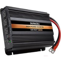 Duracell - 1200W Ultra High Power Inverter with USB charge port - Black - Front_Zoom