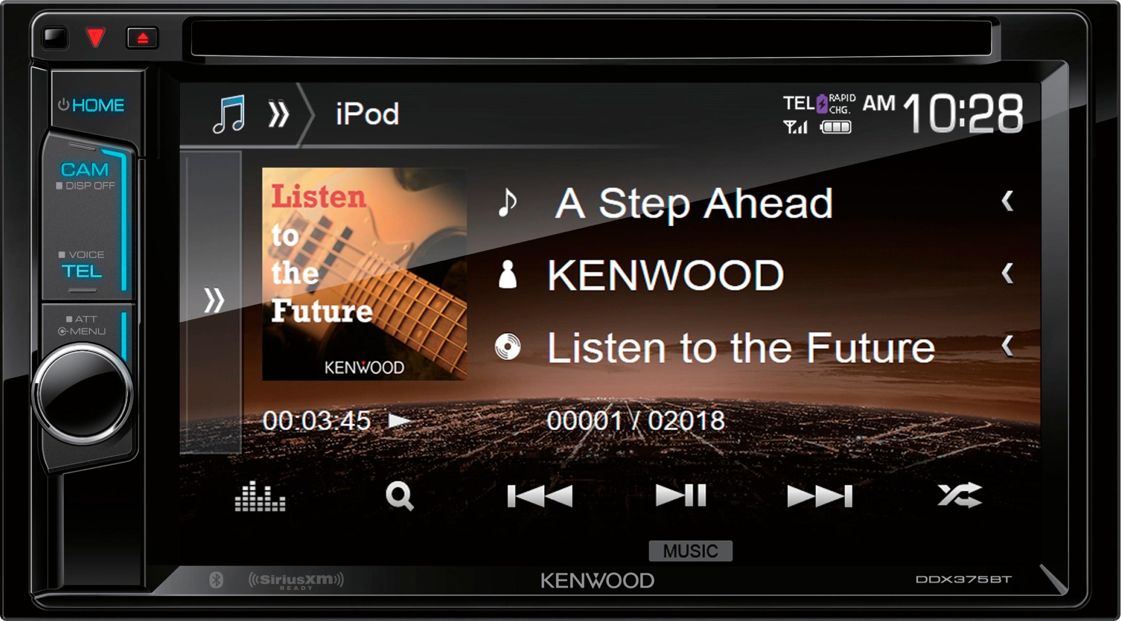 Best Buy: Kenwood 6.2" Built-In Bluetooth In-Dash Dvd Receiver Black Ddx375Bt
