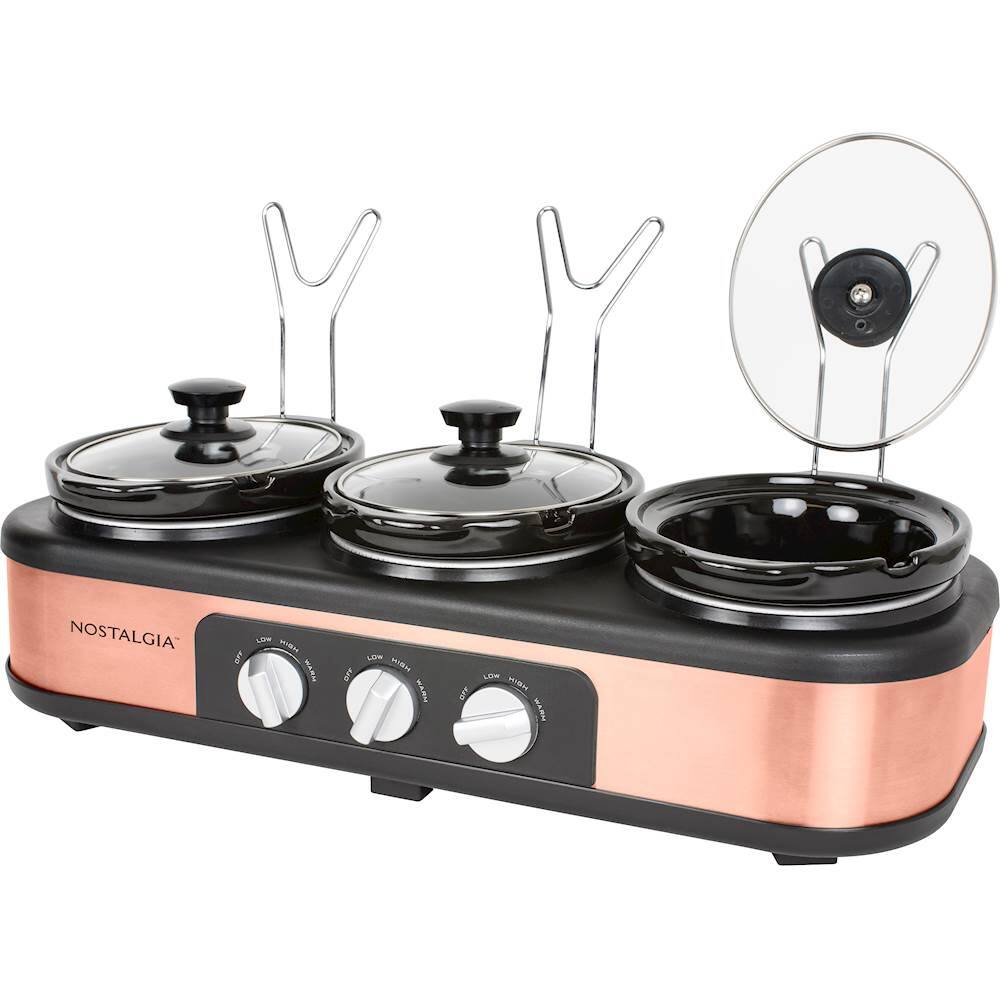 Customer Reviews Nostalgia 3Station 1.5Quart Slow Cooker Buffet