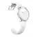 Left. Mobvoi - Ticwatch E (Express) Smartwatch 44mm Polycarbonate - White.