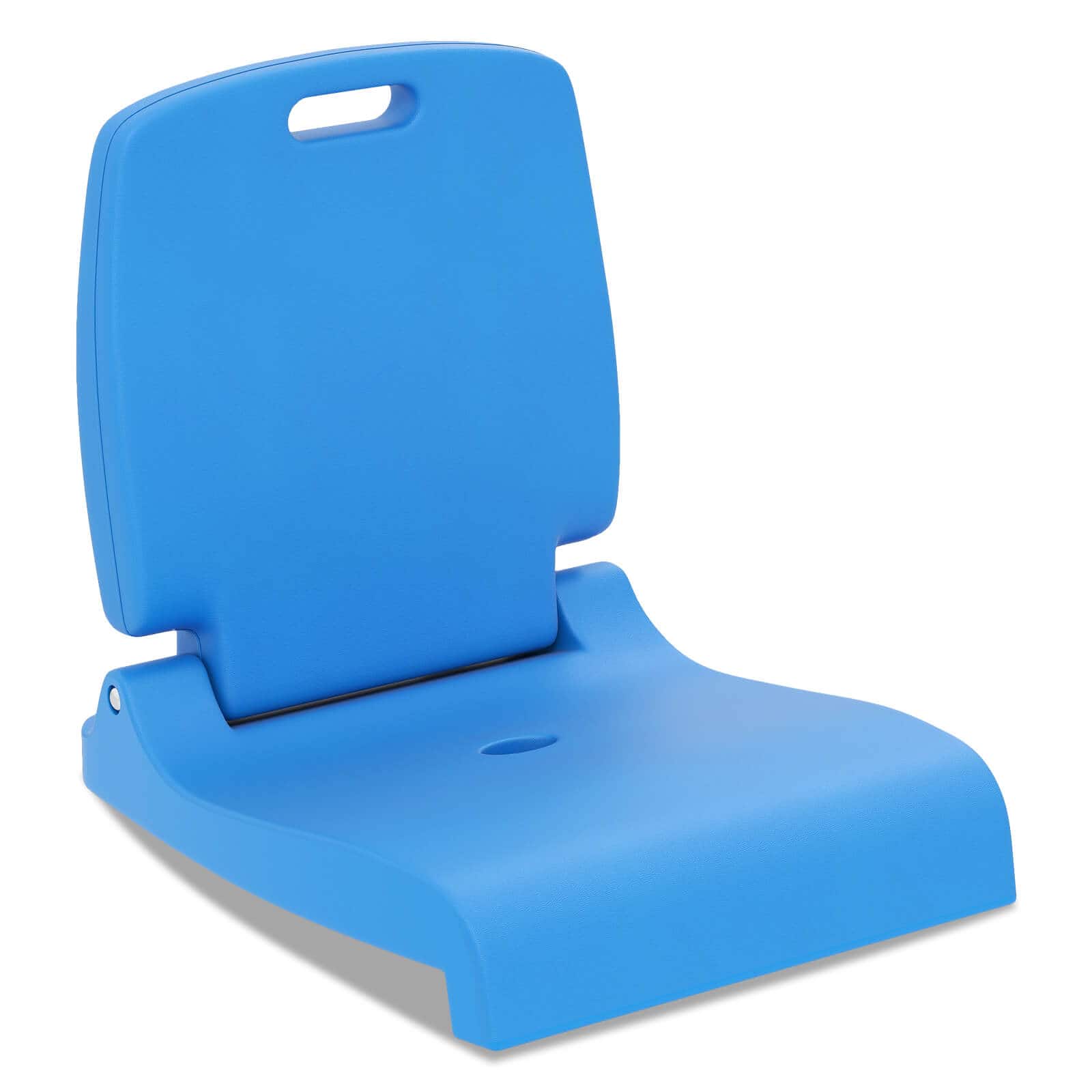 Costway - Poolside Chair for Edge of Pool with Back Support & Handles Portable Picnic Chair - Blue