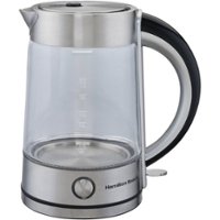 Hamilton Beach - 1.7L Electric Kettle - Stainless Steel - Front_Zoom