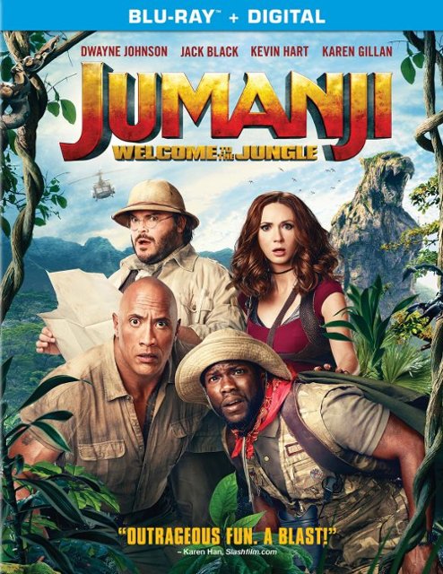 Front Standard. Jumanji: Welcome to the Jungle [Includes Digital Copy] [Blu-ray] [2017].