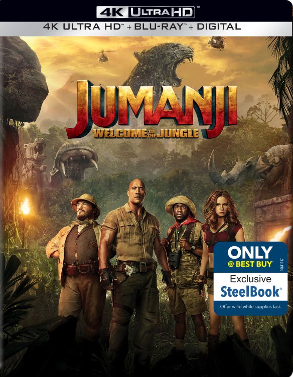  Jumanji: Welcome to the Jungle [Dig Copy] [SteelBook][4K Ultra HD Blu-ray/Blu-ray][Only @ Best Buy] [4K Ultra HD Blu-ray/Blu-ray] [2017]