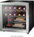 Front. Insignia™ - 14-Bottle Wine Cooler - Stainless Steel.