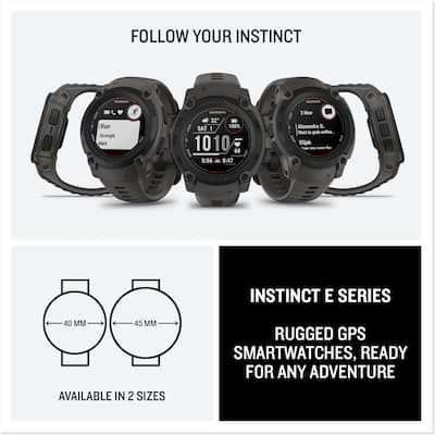 Garmin Instinct E GPS Smartwatch 40 mm Fiber reinforced Polymer Garmin Instinct E GPS Smartwatch 40 mm Fiber reinforced Polymer